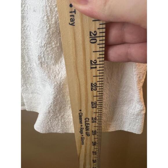 DIANE von FURSTENBERG DVF Gavyn Vest Cotton White Textured SingleButton Size 12 - Picture 9 of 10